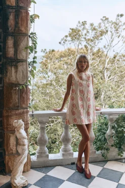 Aftersun Linen Mini Dress Bloom