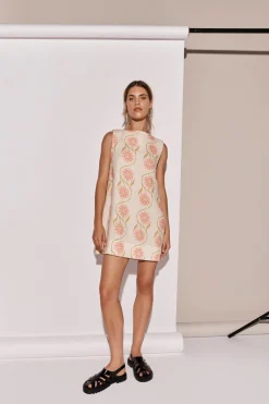Aftersun Linen Mini Dress Bloom