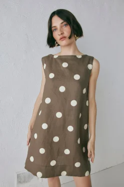 Aftersun Linen Mini Dress Spot