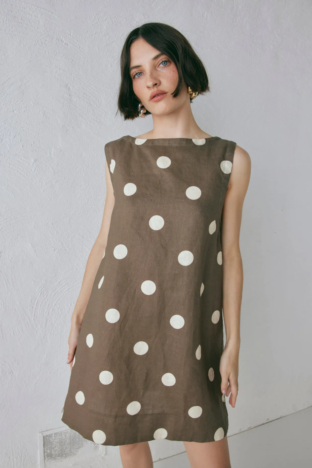 Aftersun Linen Mini Dress Spot