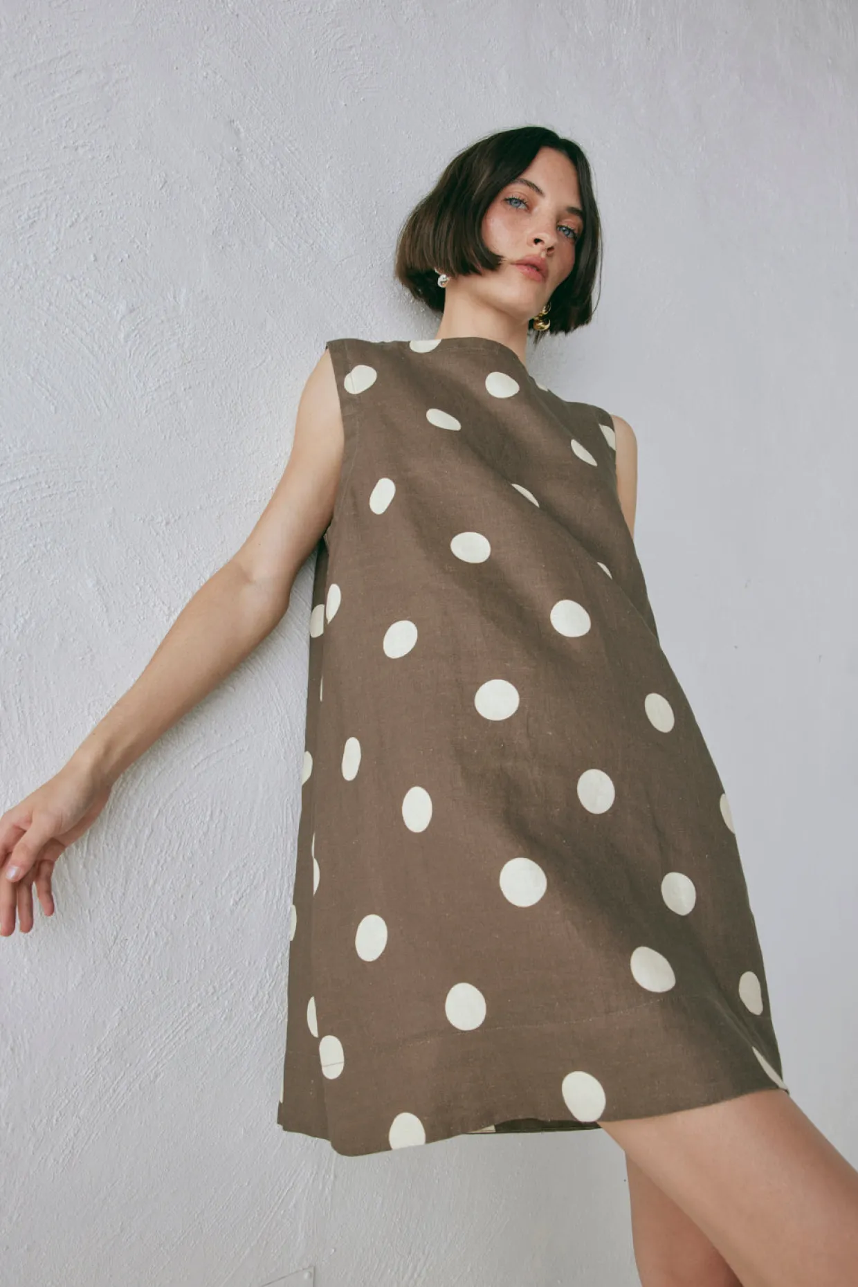 Aftersun Linen Mini Dress Spot
