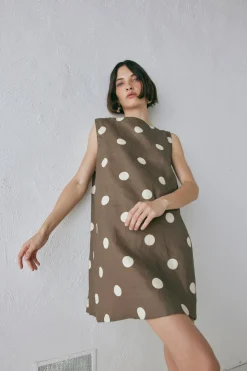 Aftersun Linen Mini Dress Spot
