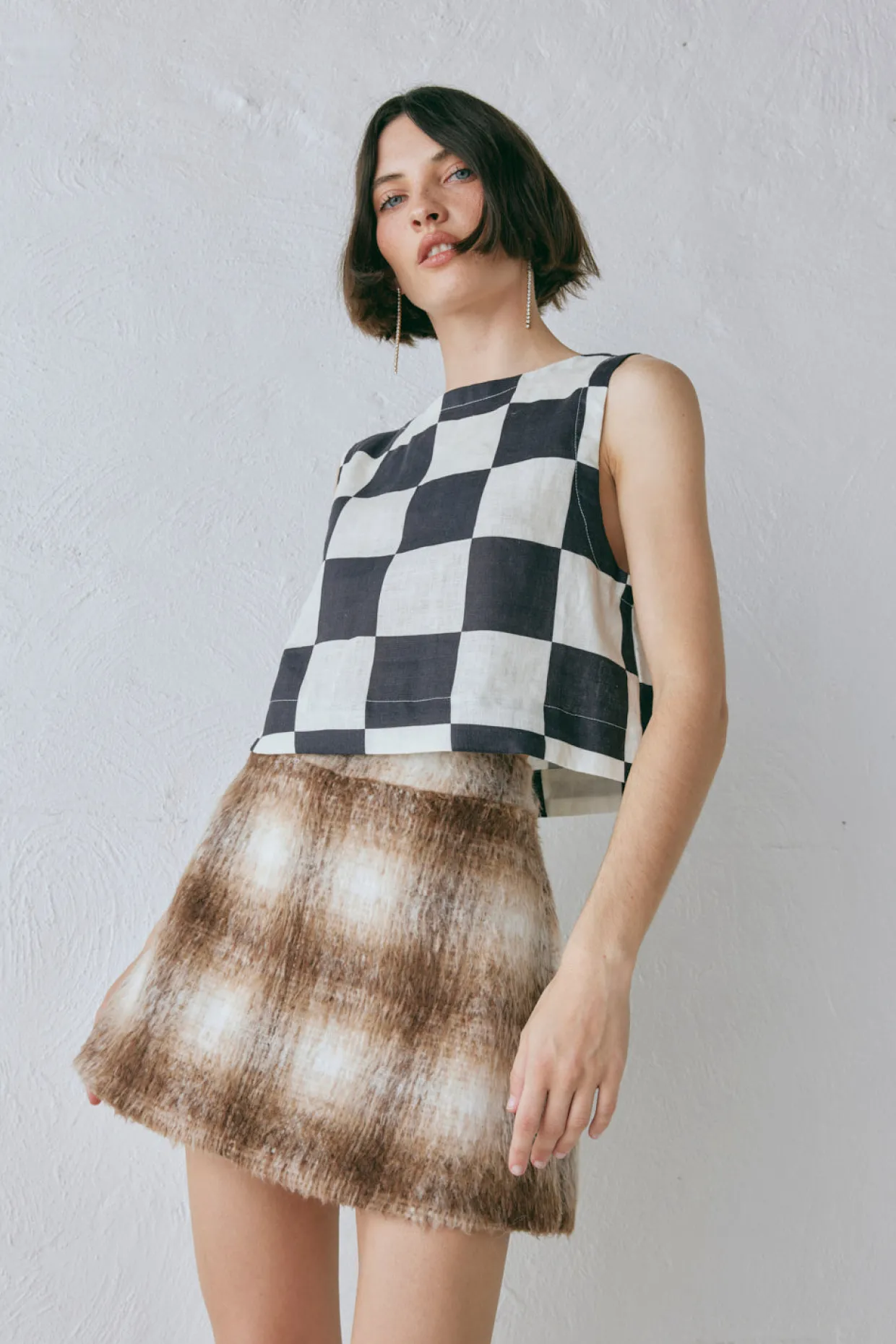 Alexa Mini Skirt Plaid
