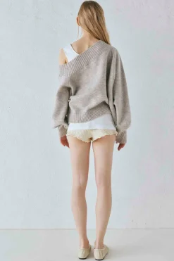 Alma Knit Jumper Grey Marle