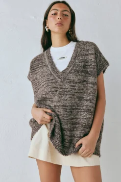 Anita Knit Tunic Vest Marle