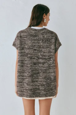 Anita Knit Tunic Vest Marle