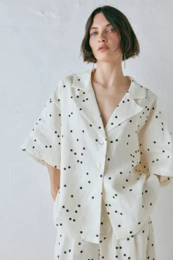 Anke Linen Shirt Dot