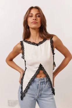 Aurelie Top White