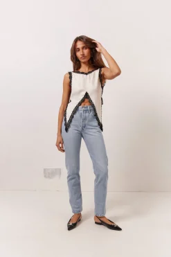 Aurelie Top White