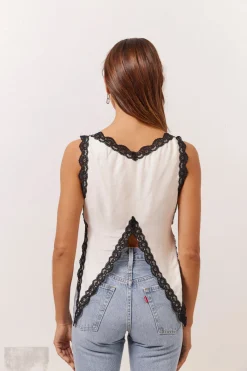 Aurelie Top White
