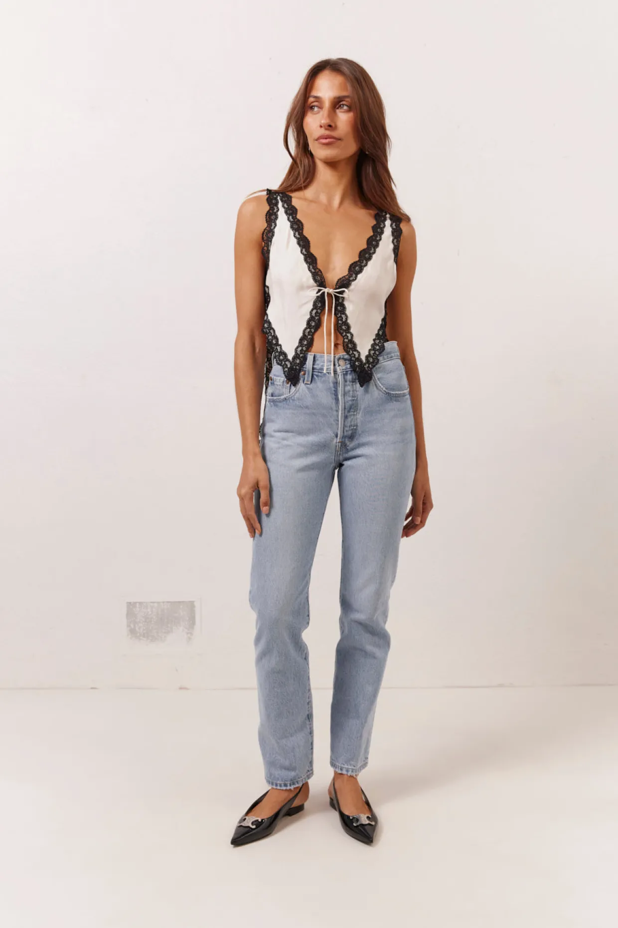 Aurelie Top White