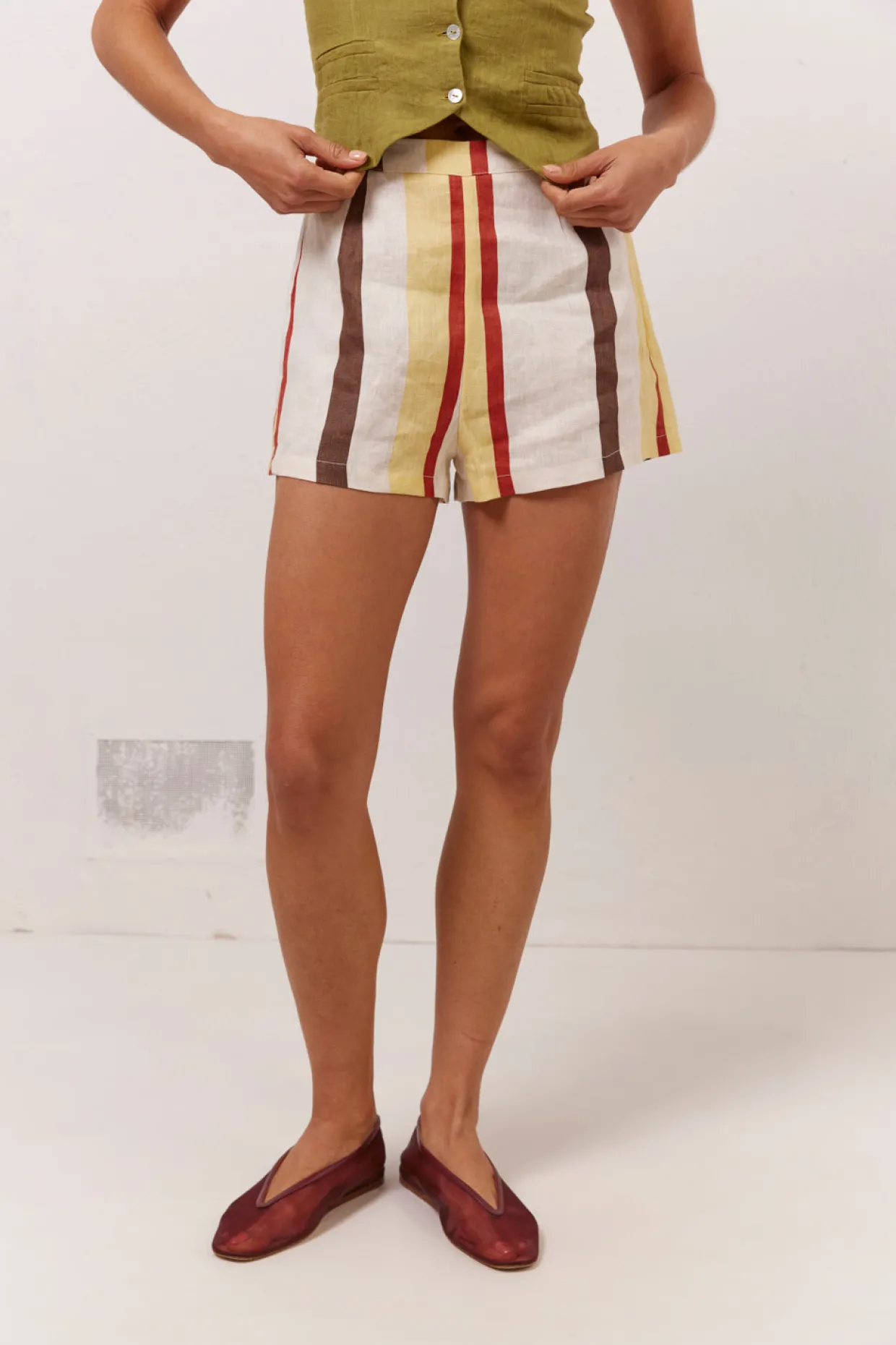 Aya Linen Shorts Ace