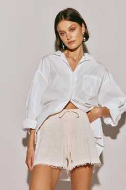 Bambi Knit Shorts Cream