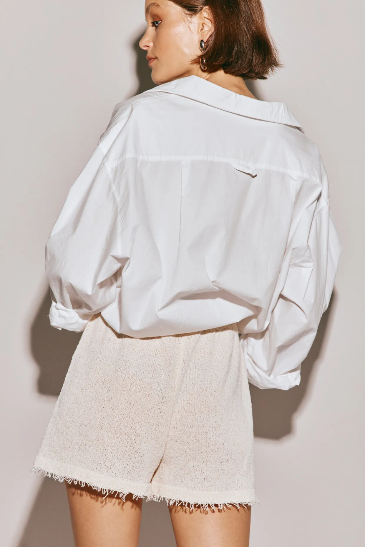 Bambi Knit Shorts Cream