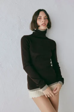 Bea Knit Skivvy Chocolate