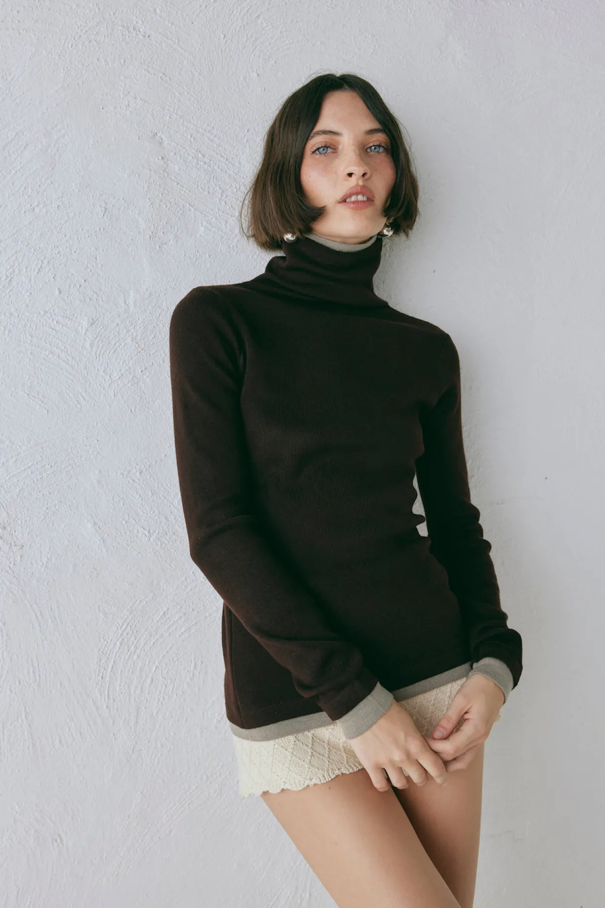 Bea Knit Skivvy Chocolate