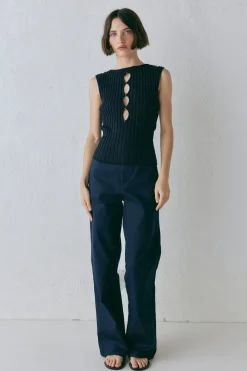 Billie Knit Top Navy