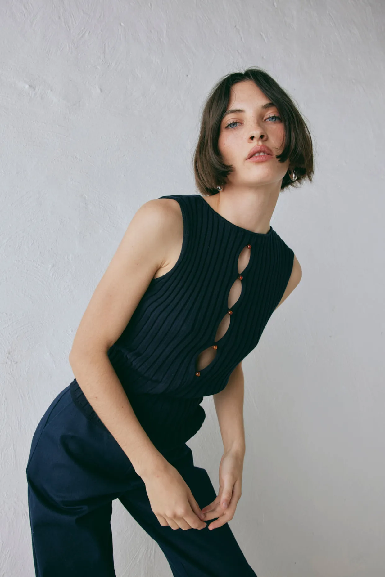 Billie Knit Top Navy