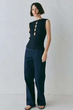 Billie Knit Top Navy