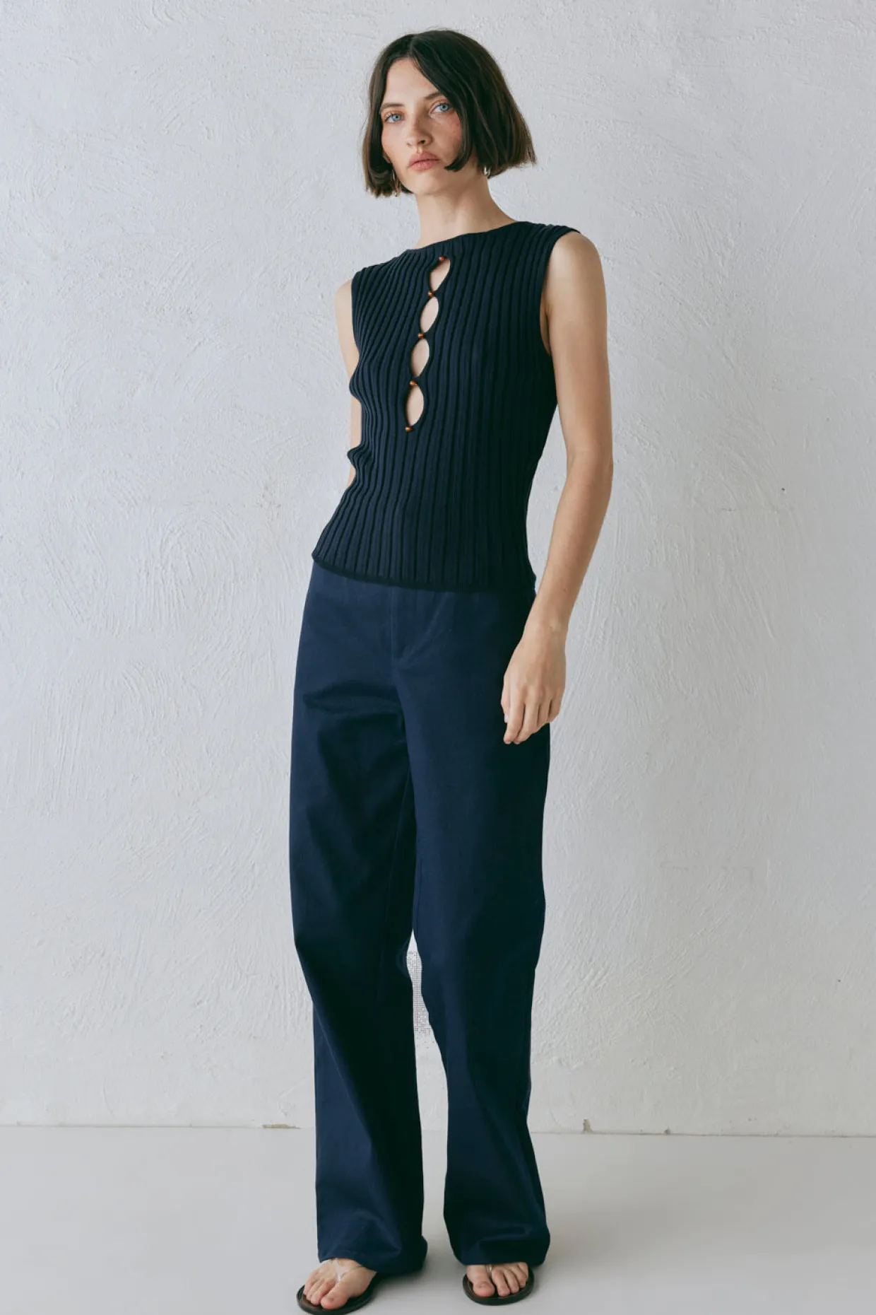 Billie Knit Top Navy
