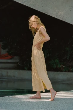 Cate Smock Midi Dress Butter
