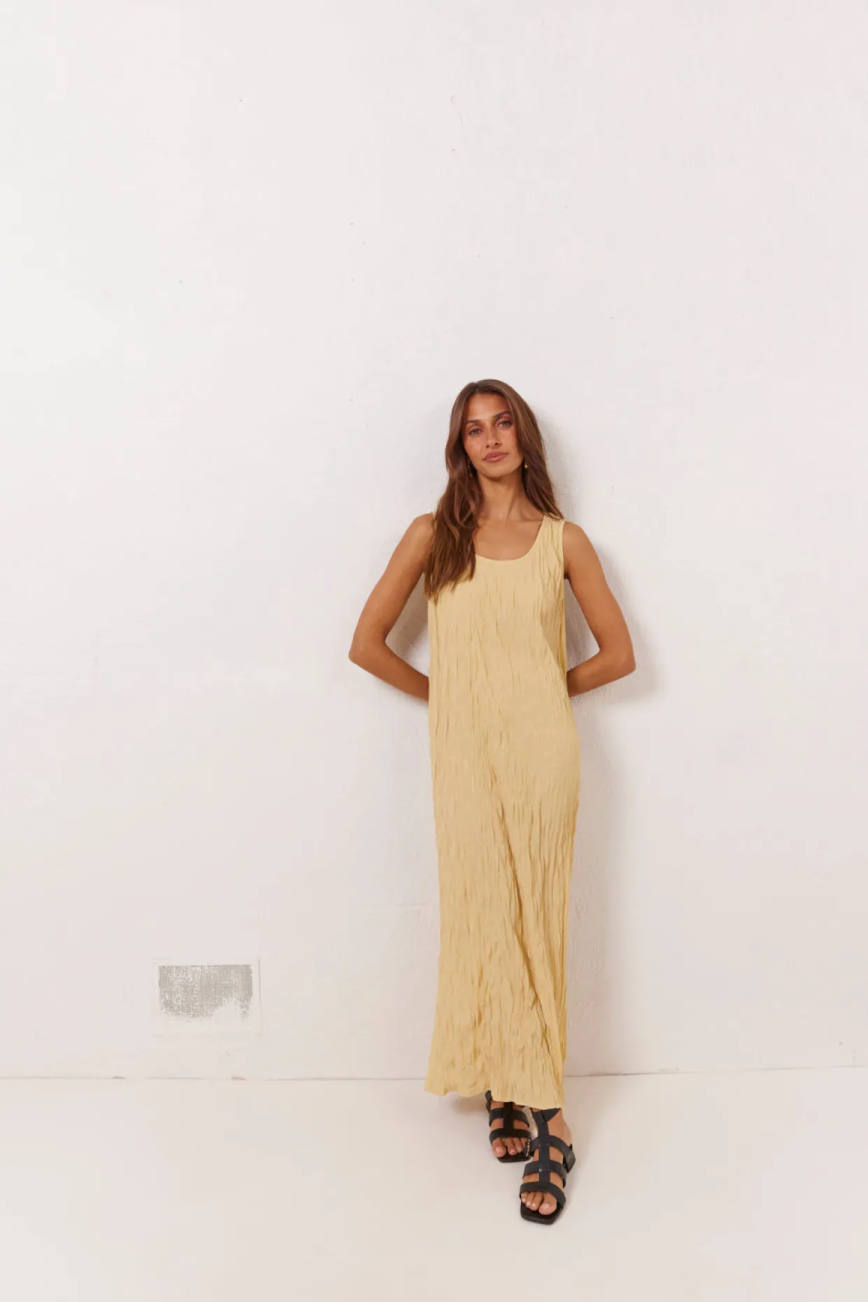 Cate Smock Midi Dress Butter