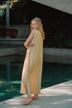 Cate Smock Midi Dress Butter