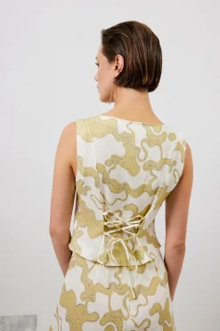 Celeste Linen Top Tropic