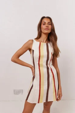 Chloe Linen Mini Dress Ace