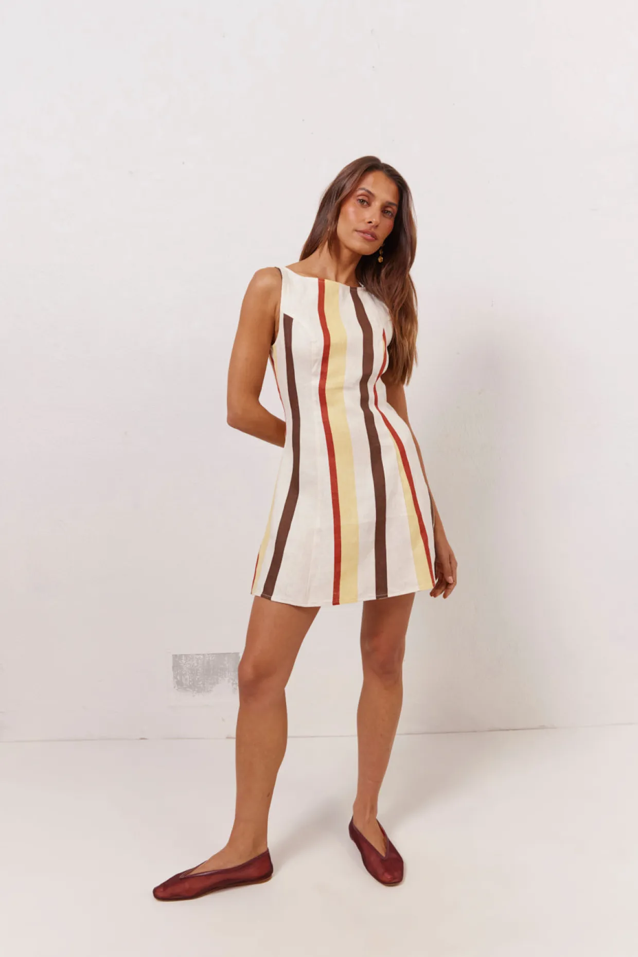 Chloe Linen Mini Dress Ace