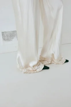 Citara Satin Pants White