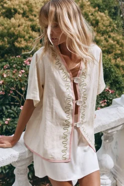 Cultivate Linen Shirt Swirl