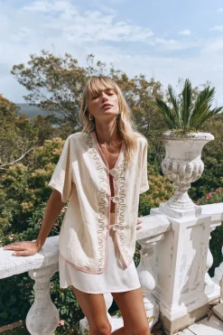 Cultivate Linen Shirt Swirl