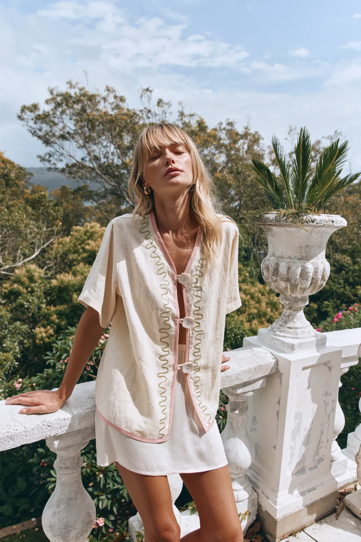 Cultivate Linen Shirt Swirl