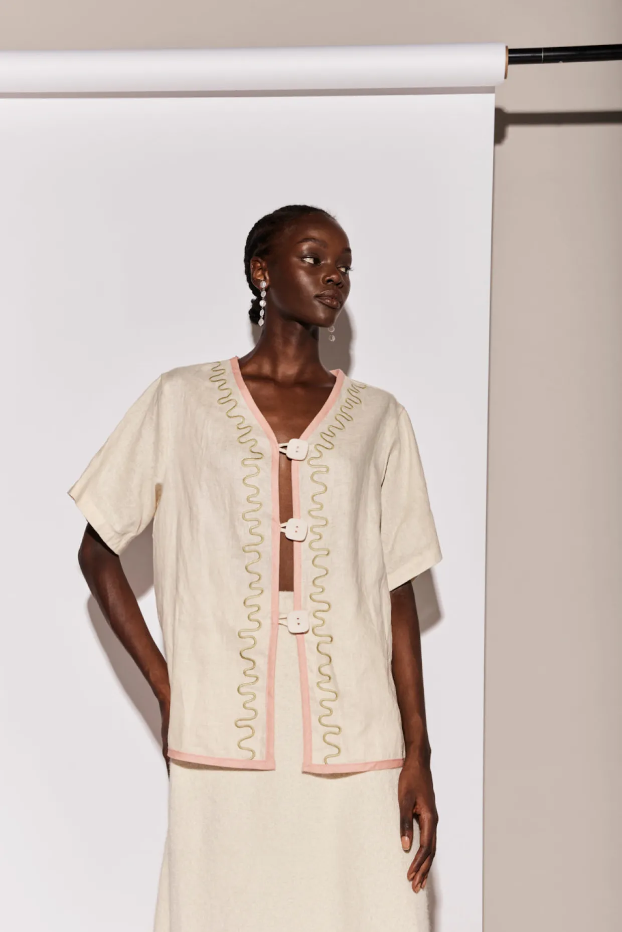 Cultivate Linen Shirt Swirl