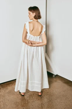 Curate & Create Smock Maxi Dress White