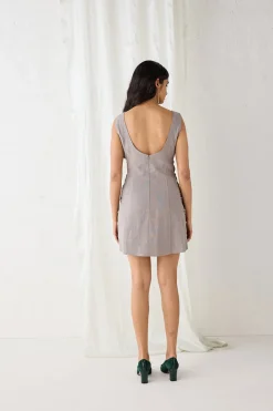 Discoteca Mini Dress Charcoal
