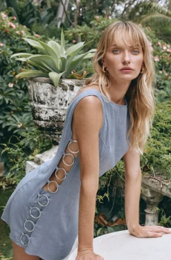 Discoteca Mini Dress Steel