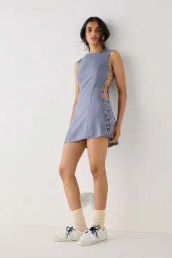 Discoteca Mini Dress Steel