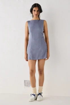 Discoteca Mini Dress Steel