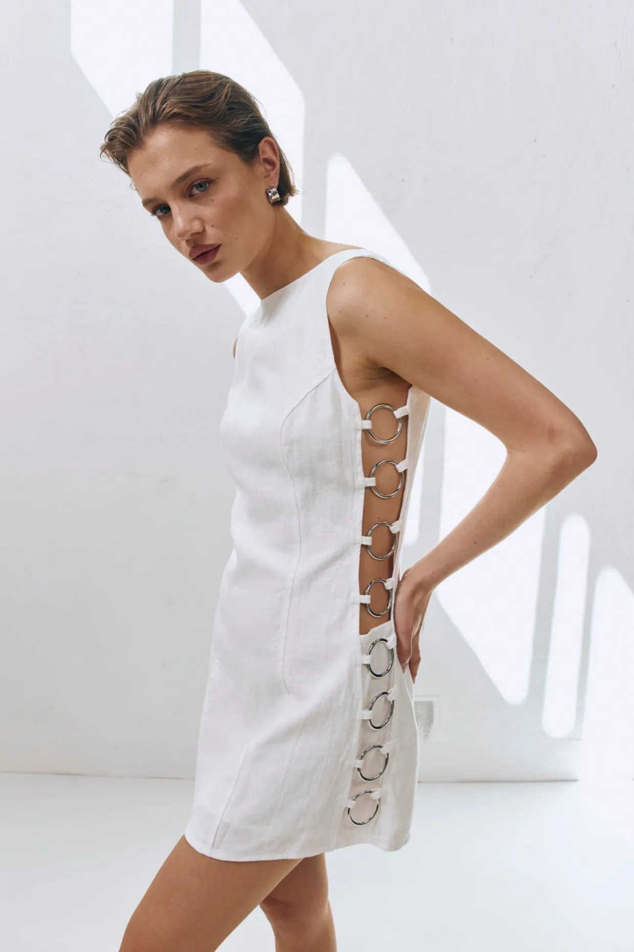 Discoteca Mini Dress White