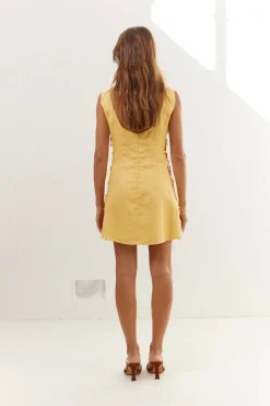 Discoteca Mini Dress Yellow