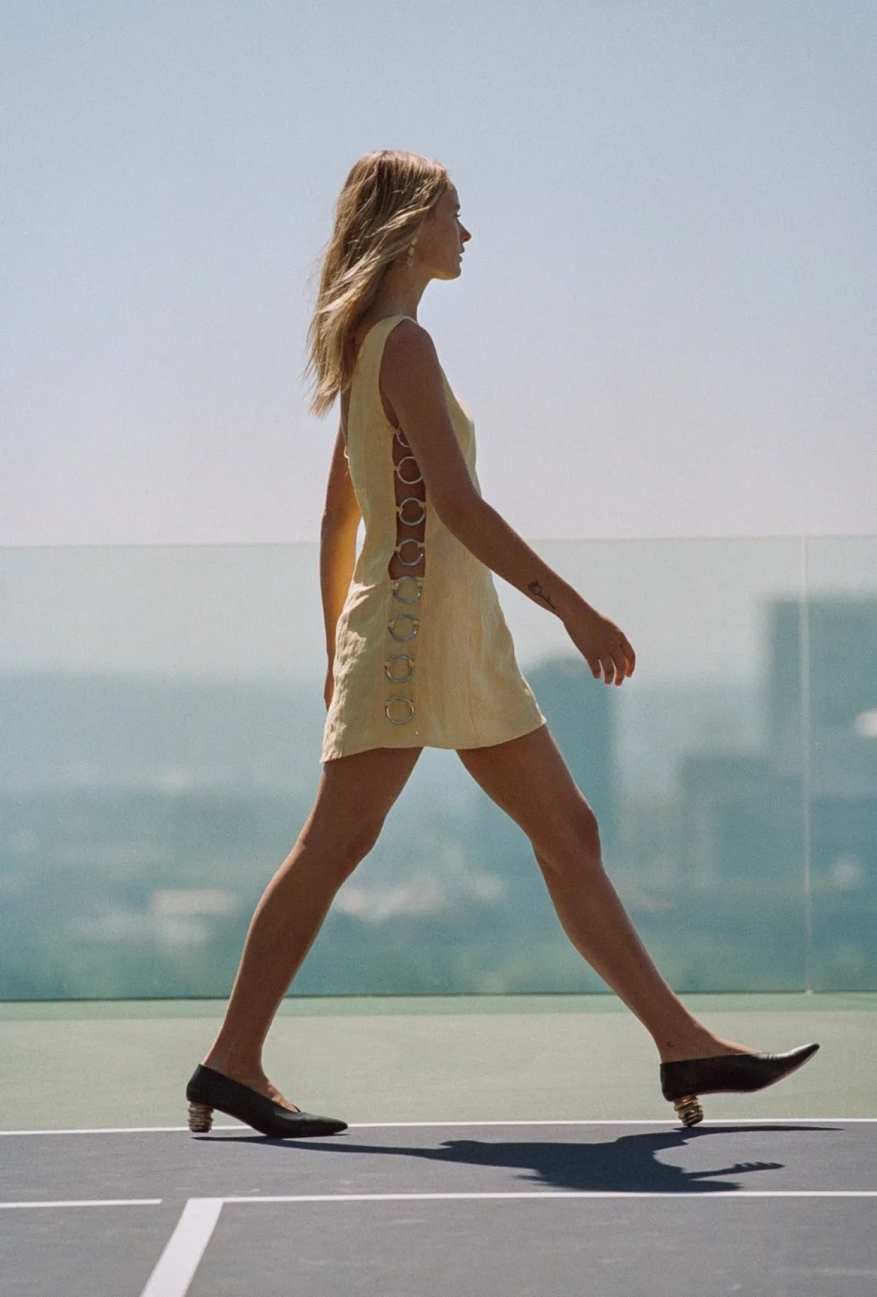 Discoteca Mini Dress Yellow