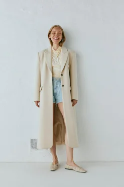 Dua Trench Coat Cream