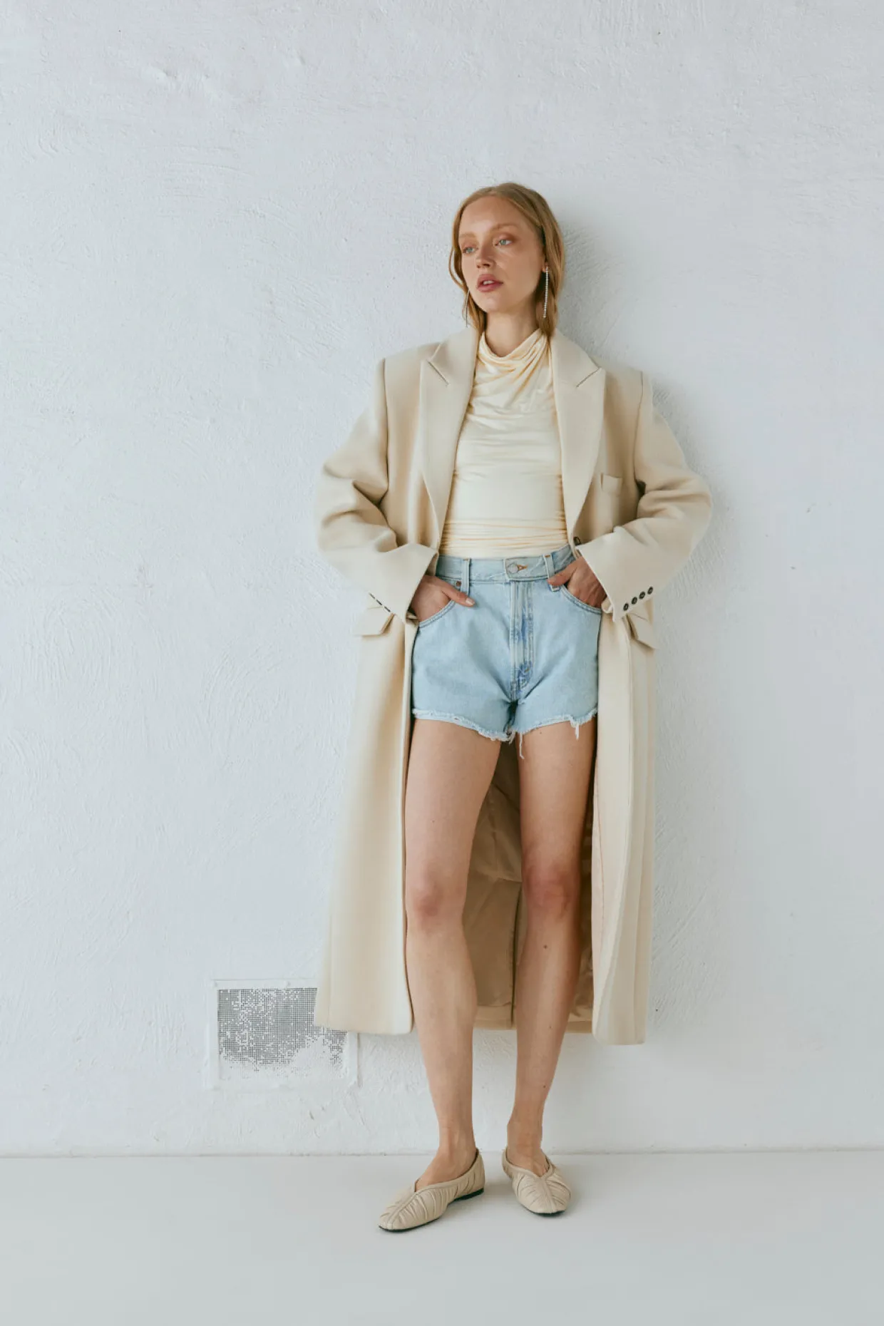 Dua Trench Coat Cream