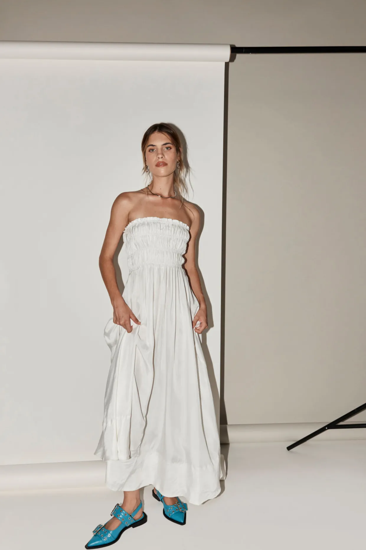 Eliana Maxi Dress White