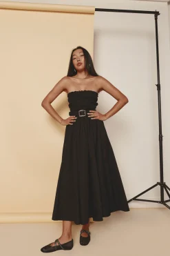 Eliana Midi Dress Black