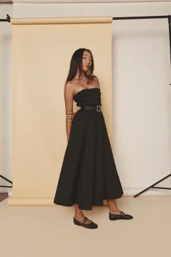 Eliana Midi Dress Black