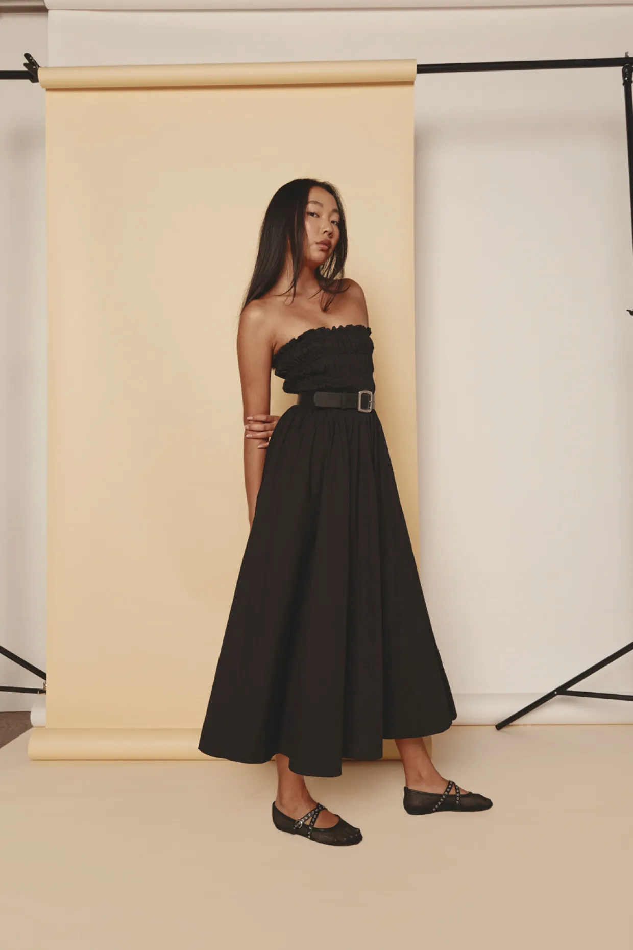 Eliana Midi Dress Black