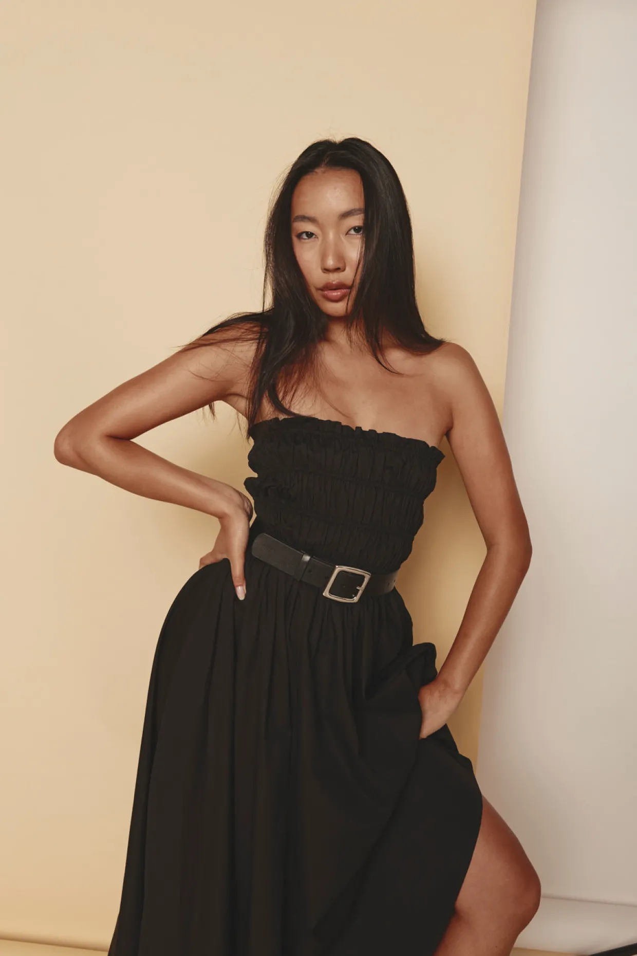 Eliana Midi Dress Black
